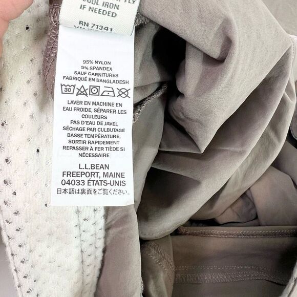 L.L. Bean Shorts Womens 14P Gray Comfort Trail Crop Pants NWT - Picture 8 of 13